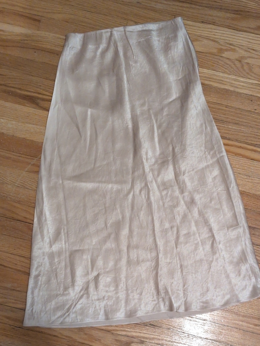 Babaton Cream Light Pink Satin Maxi Skirt